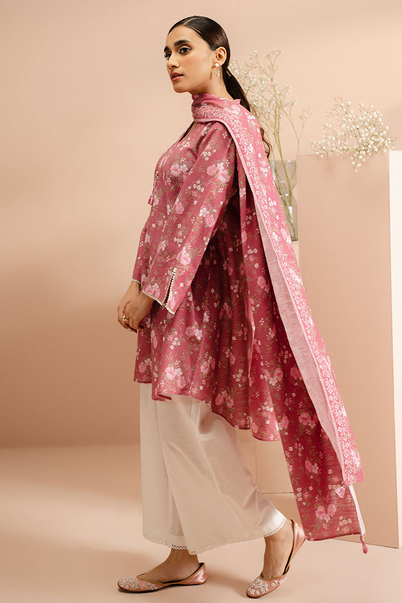 ROSY GARLAND-2 PC (SHIRT & DUPATTA)