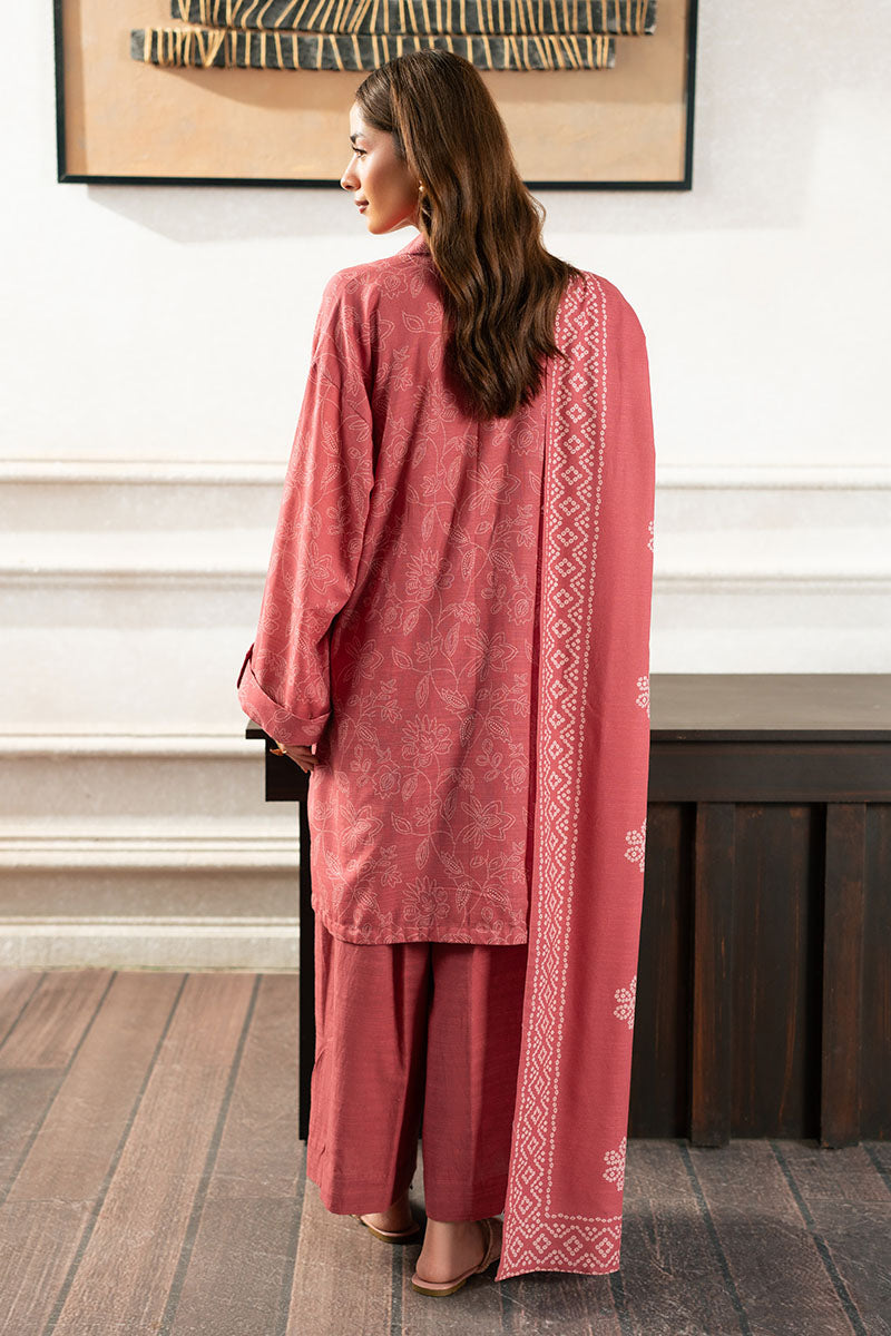 ROSY DUSK-3PC (SHIRT,TROUSER & DUPPATA)