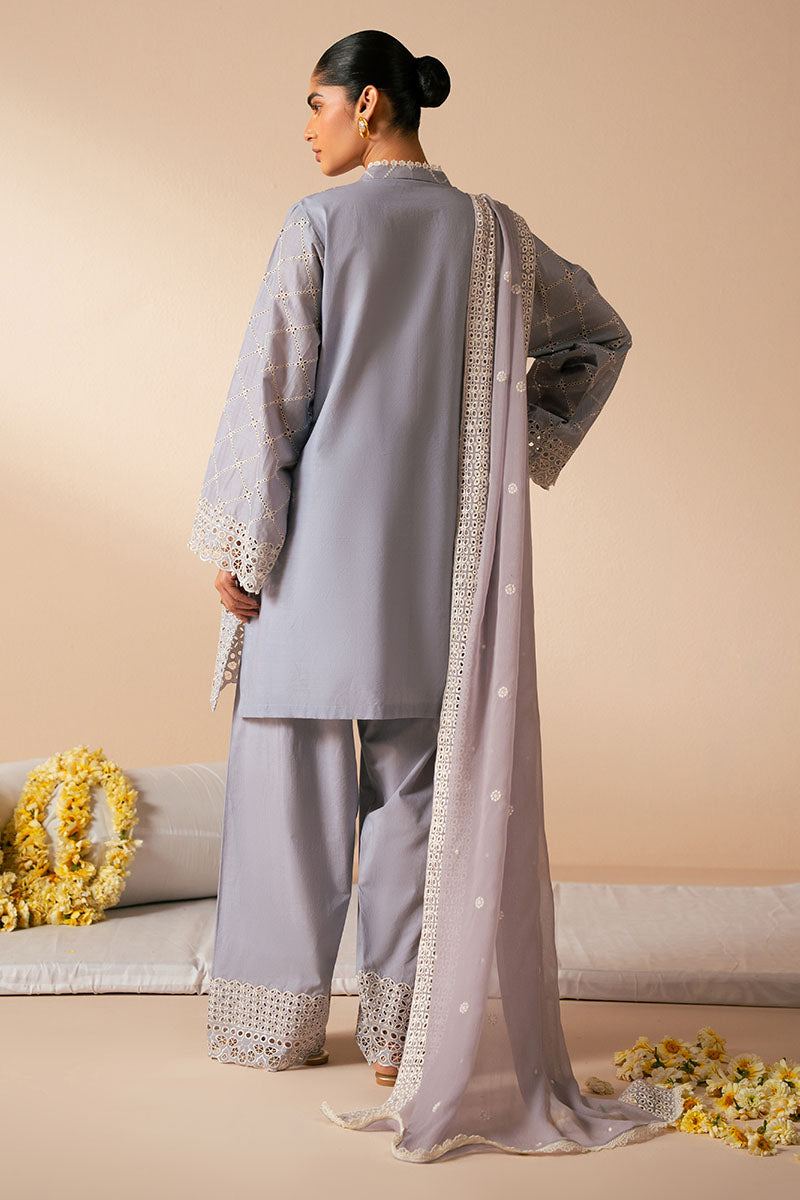 LAVENDER AURA-3PC CHIKANKARI SUIT