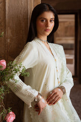 AQUA SERENITY-3PC EMBROIDERED LAWN SUIT