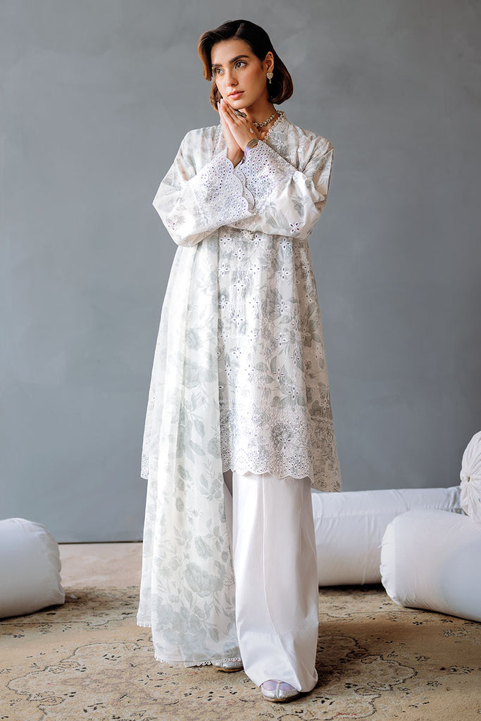 MESH BLOOM-3PC (SHIRT, TROUSER & DUPATTA)