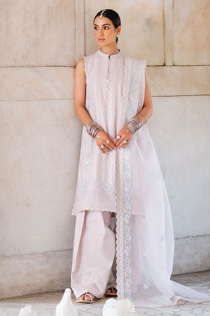 HUSHED MAUVE-3PC (SHIRT, TROUSER & DUPATTA)