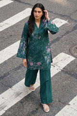 GARNET SPRINKLE-2PC KHADDAR PRINTED SUIT
