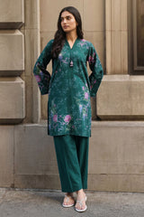 GARNET SPRINKLE-2PC KHADDAR PRINTED SUIT