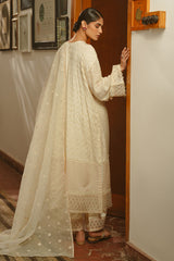 GENTEL GLAZE-4 PIECE EMBROIDERED SILK SUIT