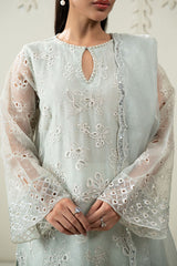 DAZZLING AQUA -2PC (SHIRT & DUPATTA)