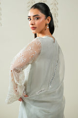 DAZZLING AQUA -2PC (SHIRT & DUPATTA)