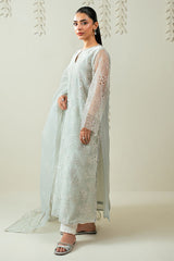 DAZZLING AQUA -2PC (SHIRT & DUPATTA)