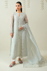 DAZZLING AQUA -2PC (SHIRT & DUPATTA)