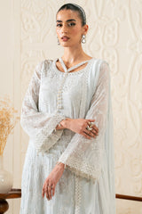 AQUA DREAM-3PC CHIFFON EMBROIDERED PRET