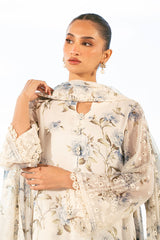 WHITE TULIP-3PC (SHIRT, TROUSER & DUPATTA)