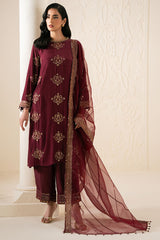 SHADOW RUBY-3PC (SHIRT, TROUSER & DUPATTA)