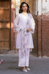 PETAL SPLASH-3PC (SHIRT, TROUSER & DUPATTA)