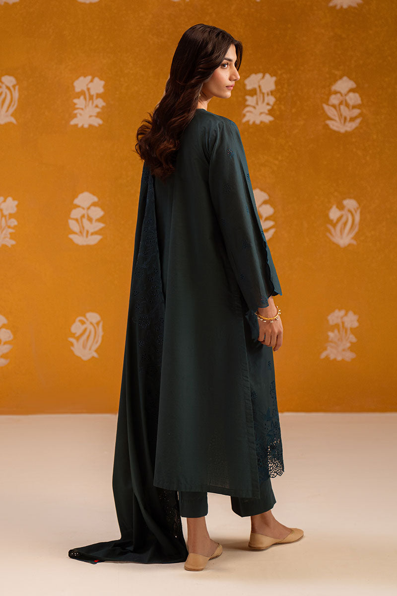 DEEP TEAL-3PC CHIKANKARI SUIT