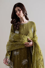 GLEAM LUXE-3PC SILK EMBROIDERED SUIT