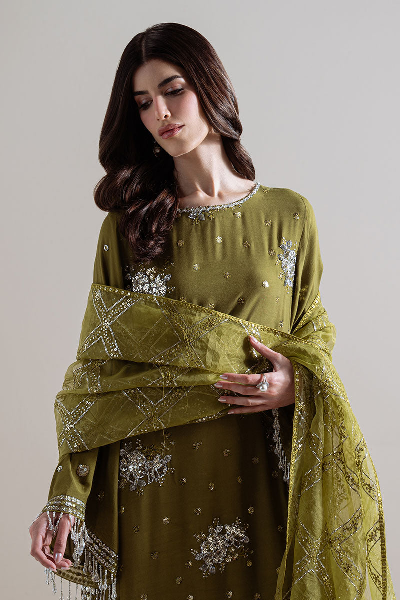 GLEAM LUXE-3PC SILK EMBROIDERED SUIT