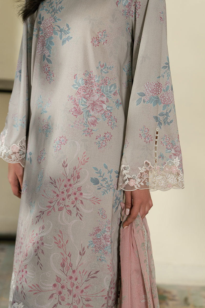 CRYSTAL SPLASH- 3PC EMBROIDERED LAWN SUIT