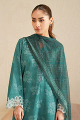 FOREST DEW-3 PIECE PRINTED LAWN SUIT