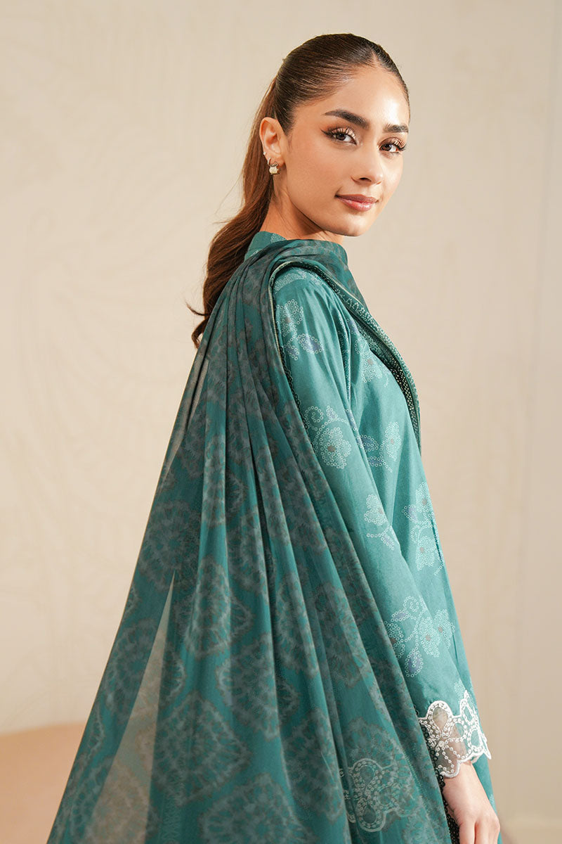 FOREST DEW-3 PIECE PRINTED LAWN SUIT