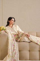 PETAL VEIL-3 PIECE PRINTED LAWN SUIT
