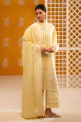 BUTTER BLISS-3PC CHIKANKARI SUIT