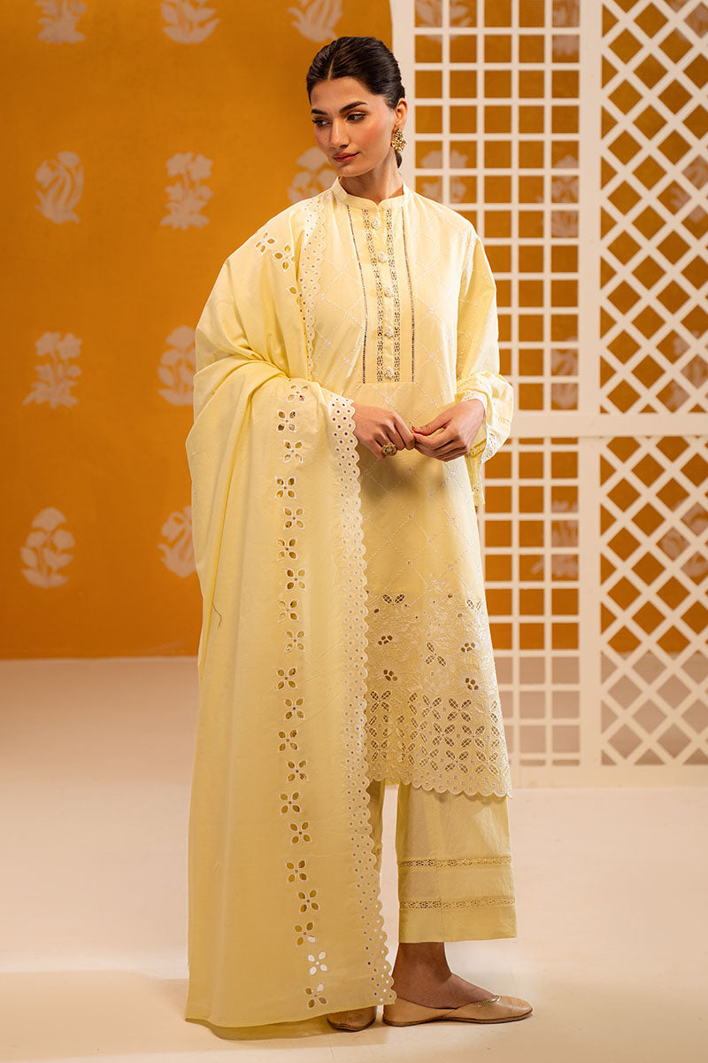 BUTTER BLISS-3PC CHIKANKARI SUIT