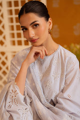 LAVENDER ASH-3PC (SHIRT, TROUSER & DUPATTA)