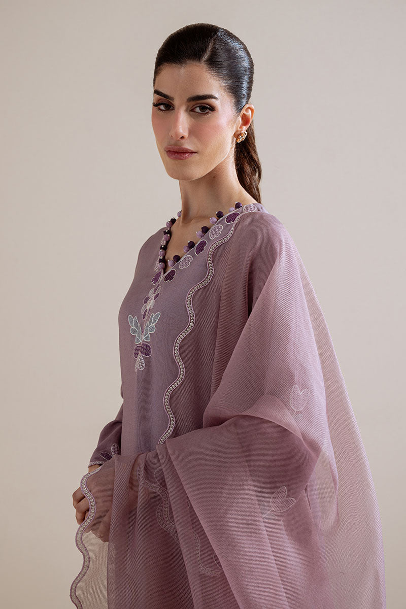 PURPLE HAZE-3PC (SHIRT, TROUSER & DUPATTA)