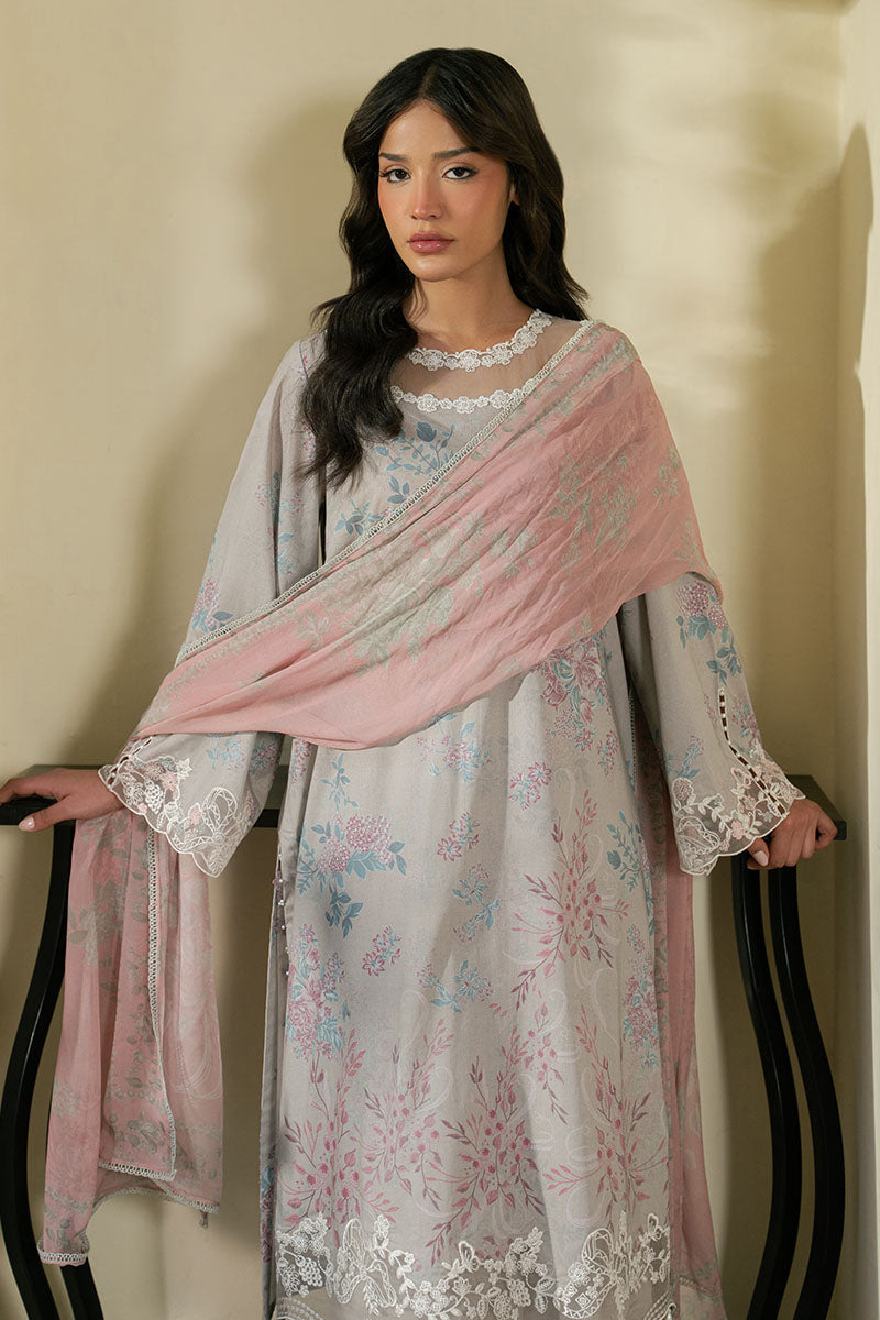 CRYSTAL SPLASH- 3PC EMBROIDERED LAWN SUIT