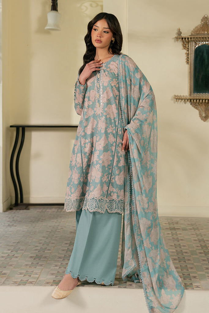 DUSK BLOOM- 3PC EMBROIDERED LAWN SUIT