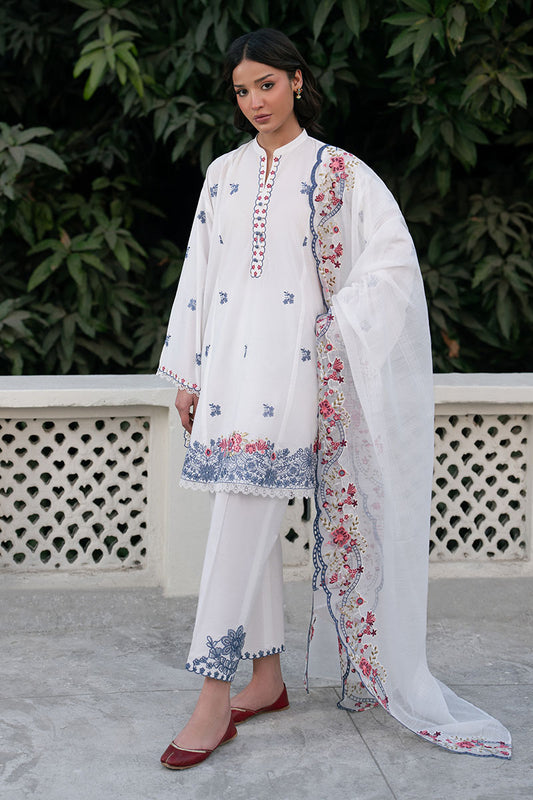 DEW WHISPER- 3PC EMBROIDERED LAWN SUIT