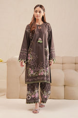 ENCHANTED FLORA-2 PIECE PRINTED LAWN SUIT