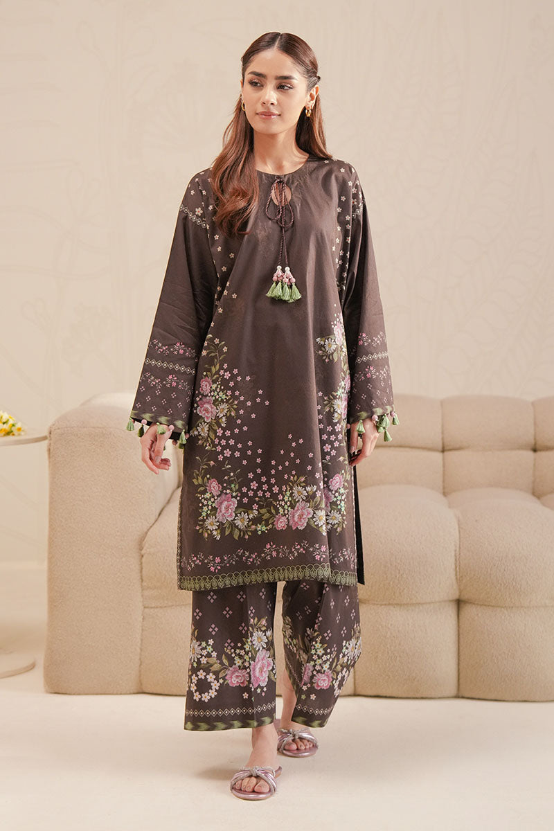 ENCHANTED FLORA-2 PIECE PRINTED LAWN SUIT