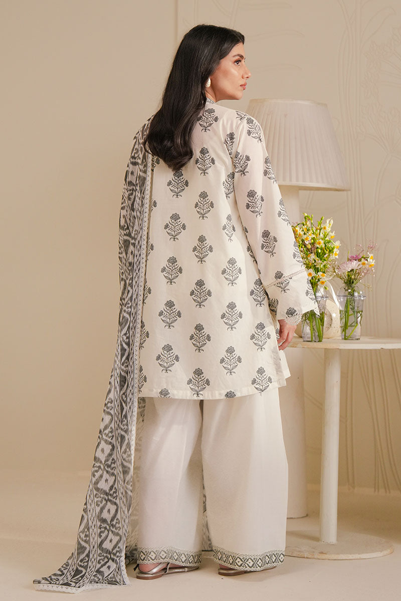 IKAT ESSENCE-3 PIECE PRINTED LAWN SUIT