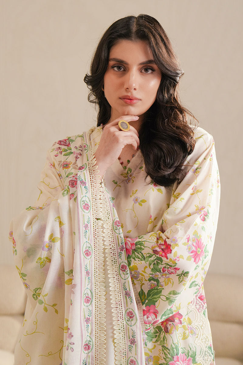 PETAL VEIL-3 PIECE PRINTED LAWN SUIT