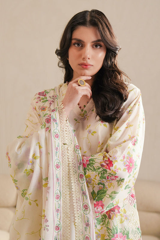 PETAL VEIL-3 PIECE PRINTED LAWN SUIT