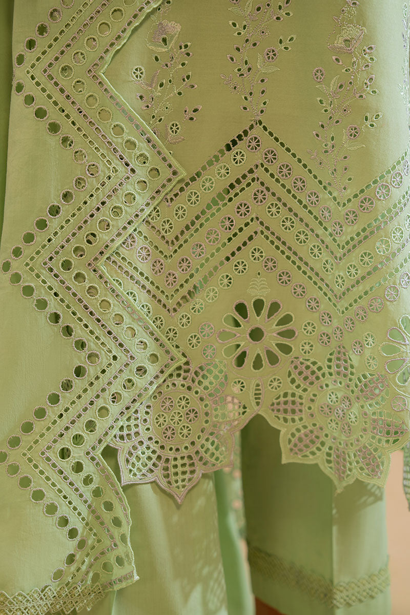 PEPPER MINT-3PC CHIKANKARI SUIT