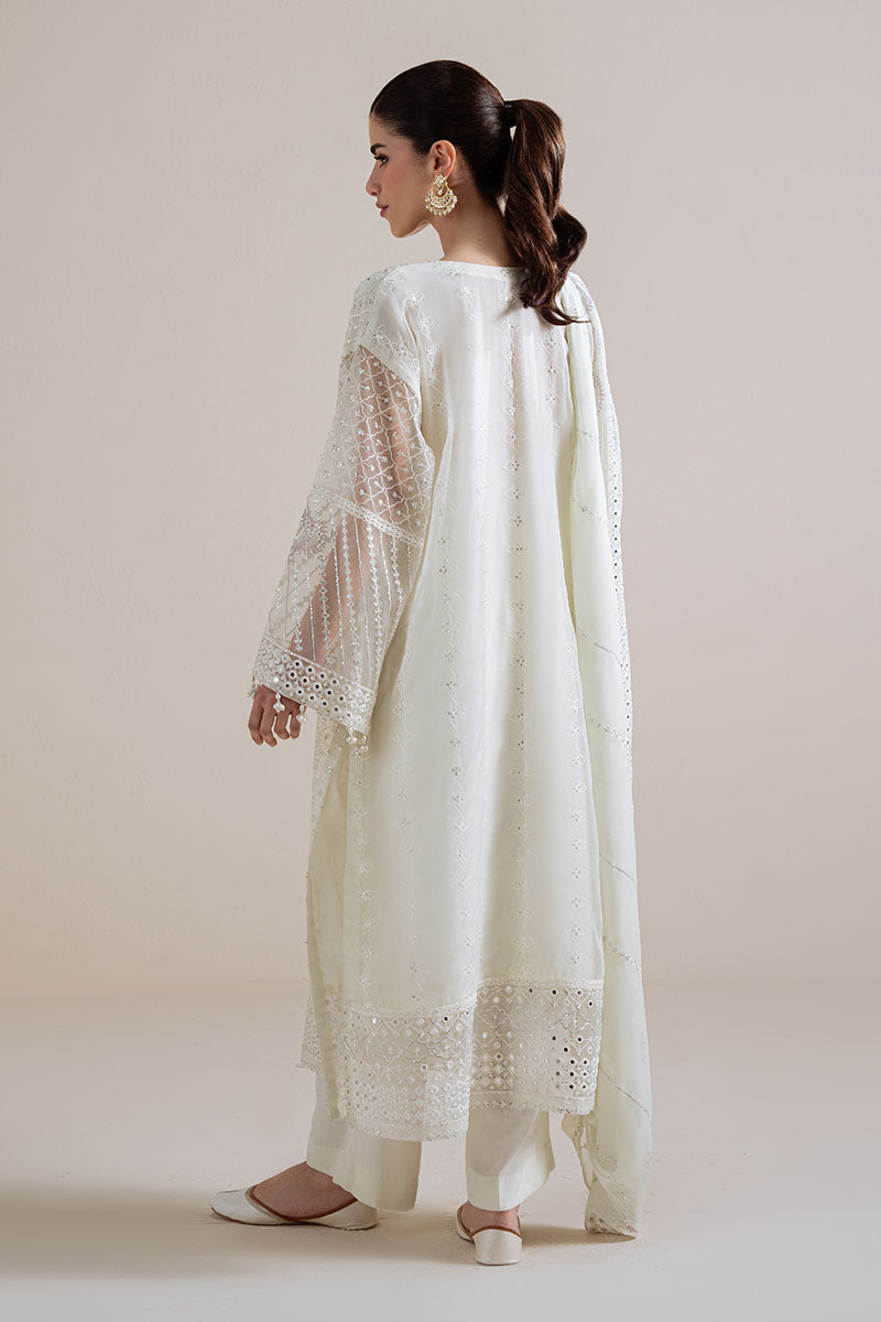 PEARL MIRAGE-4PC ORGANZA EMBROIDERED SUIT