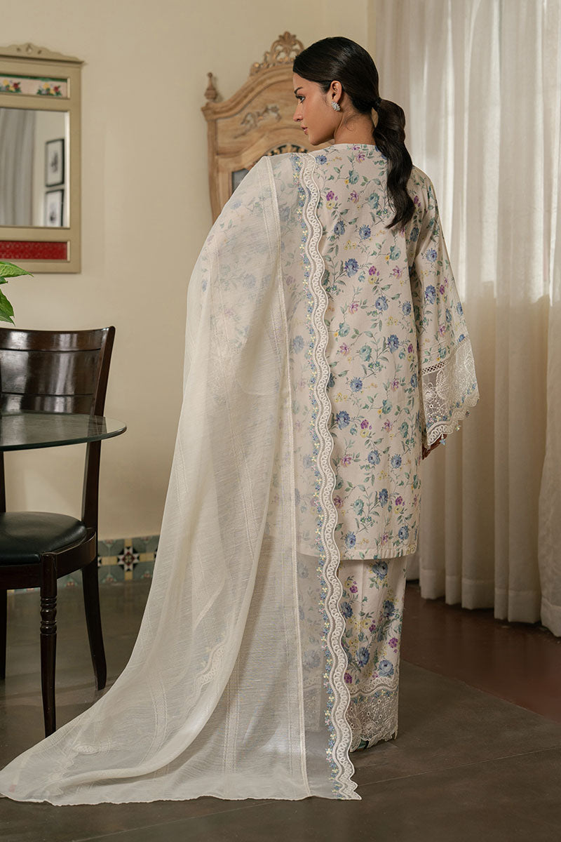 SUMMER GRACE- 3PC EMBROIDERED LAWN SUIT