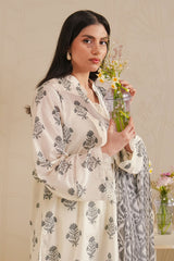 IKAT ESSENCE-3 PIECE PRINTED LAWN SUIT