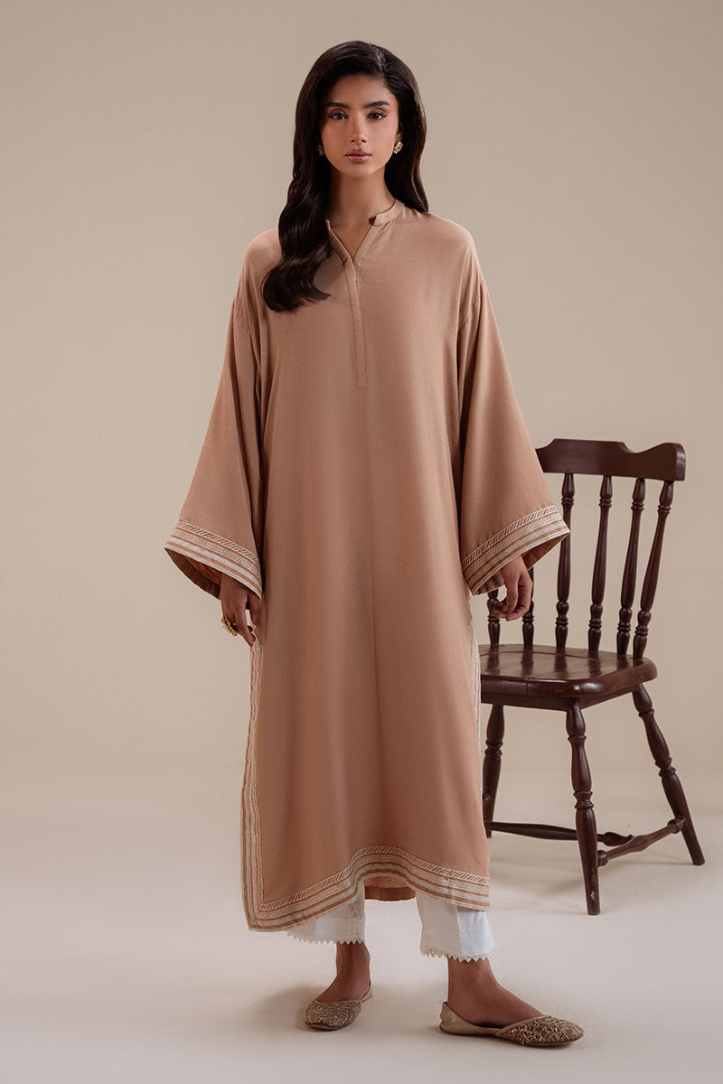 SUNSET OCHRE EMBROIDERED SHIRT