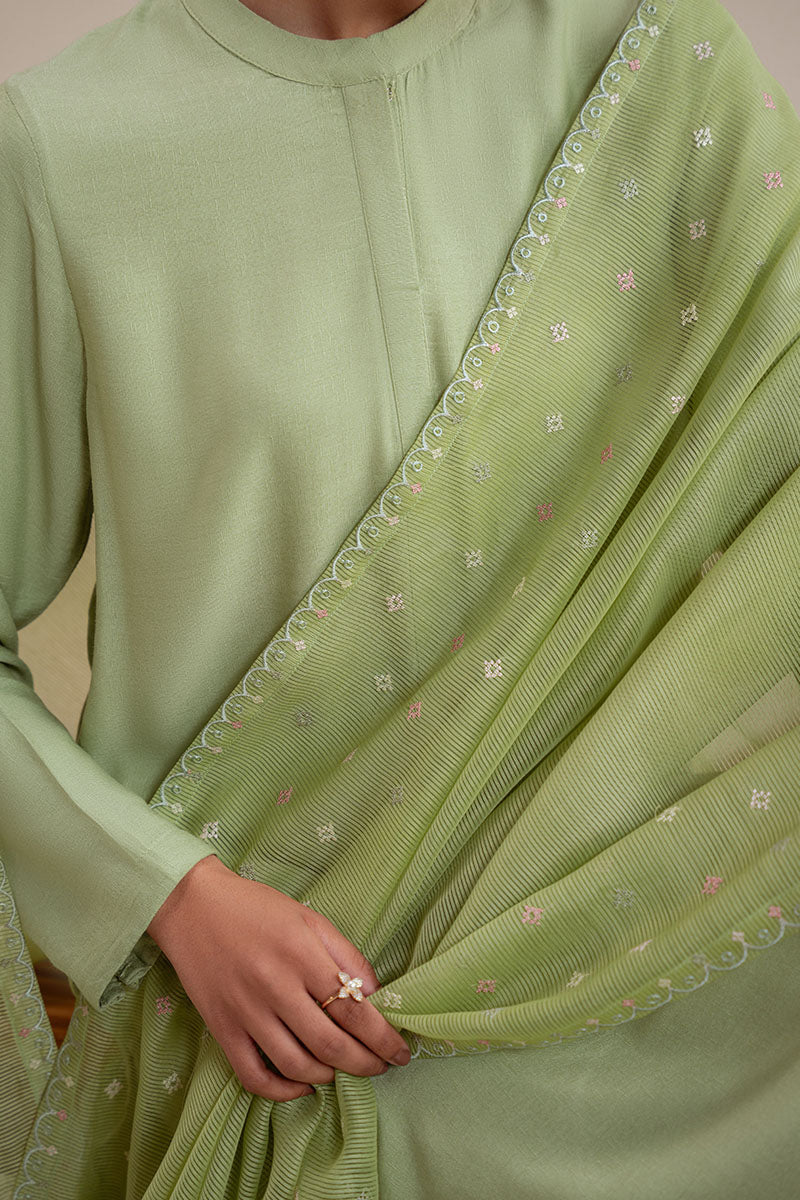 PALM TREE-3PC (SHIRT, TROUSER & DUPATTA)