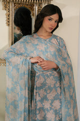 DUSK BLOOM- 3PC EMBROIDERED LAWN SUIT