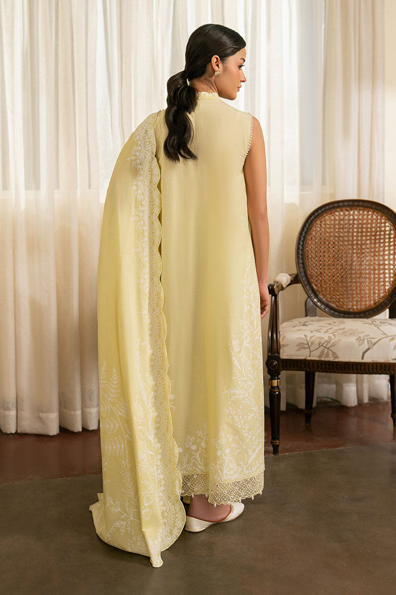 MELLOW GREEN- 3PC EMBROIDERED LAWN SUIT