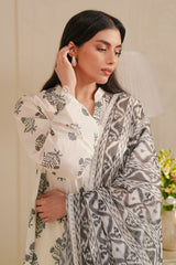 IKAT ESSENCE-3 PIECE PRINTED LAWN SUIT