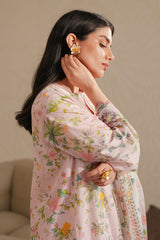 CORAL WAVE-3 PIECE PRINTED LAWN SUIT