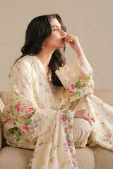 PETAL VEIL-3 PIECE PRINTED LAWN SUIT