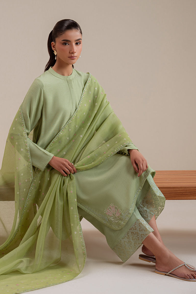 PALM TREE-3PC (SHIRT, TROUSER & DUPATTA)