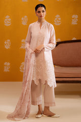 ROSE LUSTER-3PC CHIKANKARI SUIT