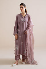 PURPLE HAZE-3PC (SHIRT, TROUSER & DUPATTA)